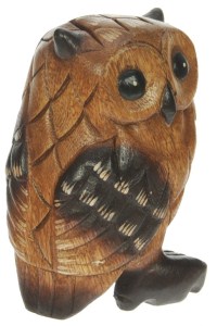YO62 - Carved Owl (Height 13cm) (Pack Size 6)